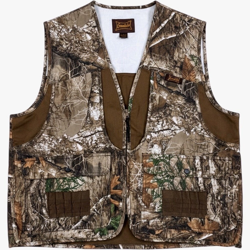 Gamehide Hunting Vest Mens L Camo RealTree Edge Tactical Pocket Hunting Outdoor